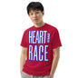 Heart Over Race Unisex garment-dyed heavyweight t-shirt