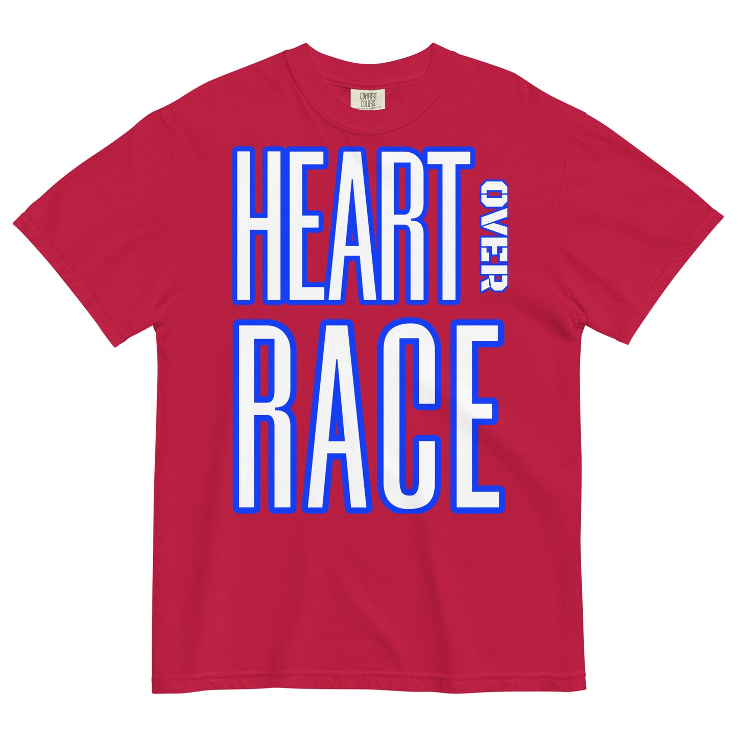 Heart Over Race Unisex garment-dyed heavyweight t-shirt