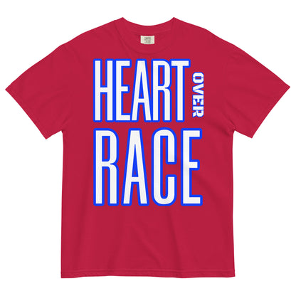 Heart Over Race Unisex garment-dyed heavyweight t-shirt