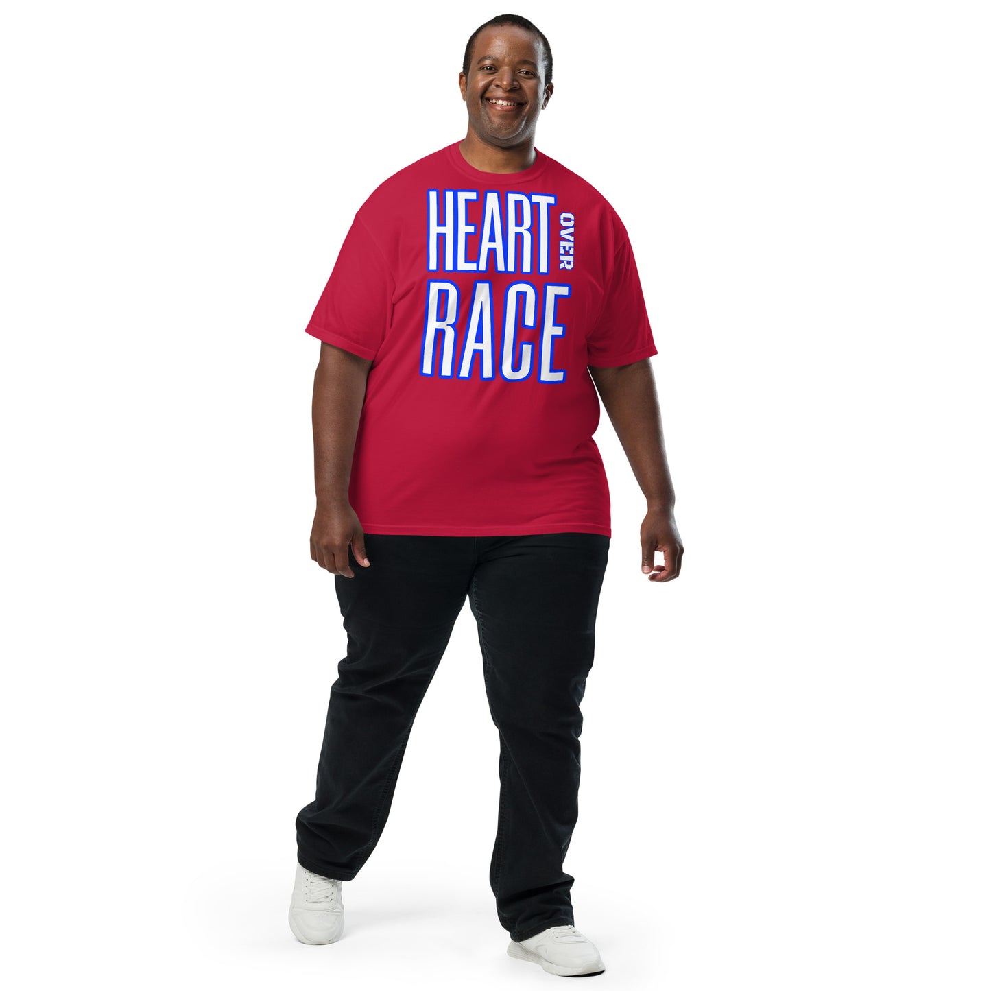 Heart Over Race Unisex garment-dyed heavyweight t-shirt