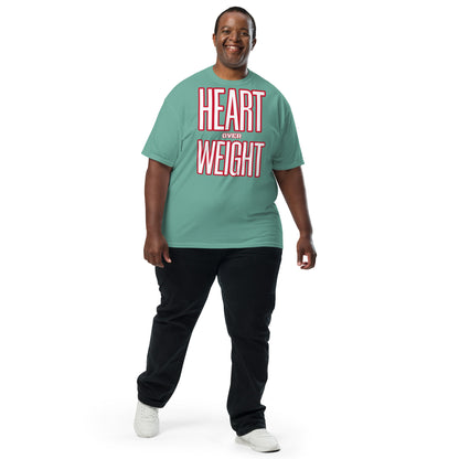 Heart Over Weight Unisex garment-dyed heavyweight t-shirt