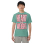 Heart Over Weight Unisex garment-dyed heavyweight t-shirt