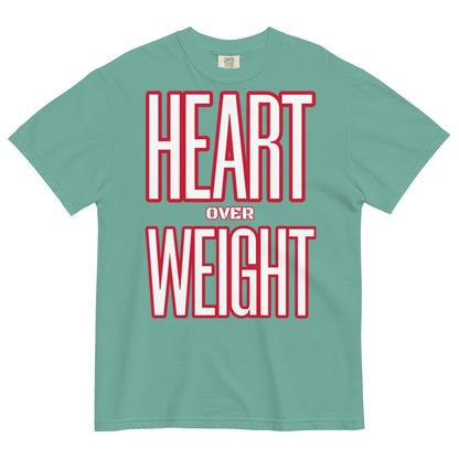 Heart Over Weight Unisex garment-dyed heavyweight t-shirt