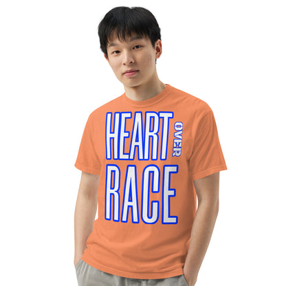 Heart Over Race Unisex garment-dyed heavyweight t-shirt