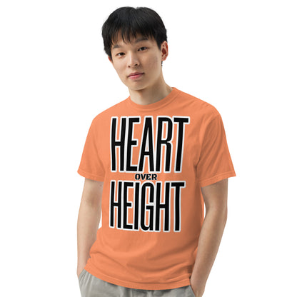 Heart Over Height Unisex garment-dyed heavyweight t-shirt