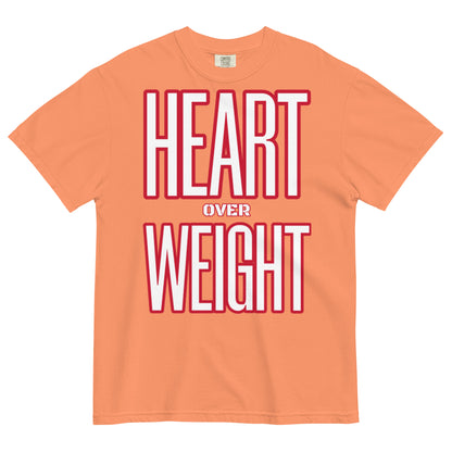 Heart Over Weight Unisex garment-dyed heavyweight t-shirt