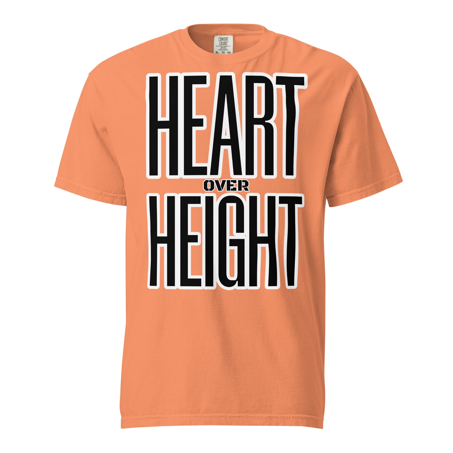 Heart Over Height Unisex garment-dyed heavyweight t-shirt