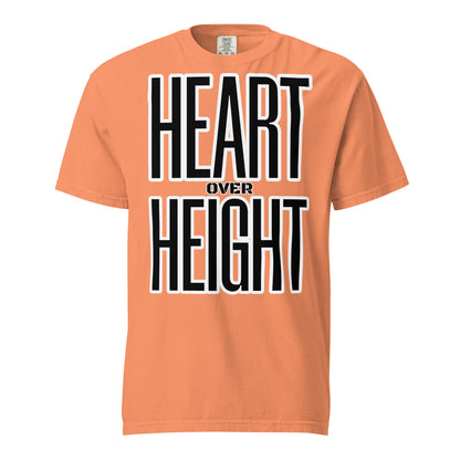 Heart Over Height Unisex garment-dyed heavyweight t-shirt
