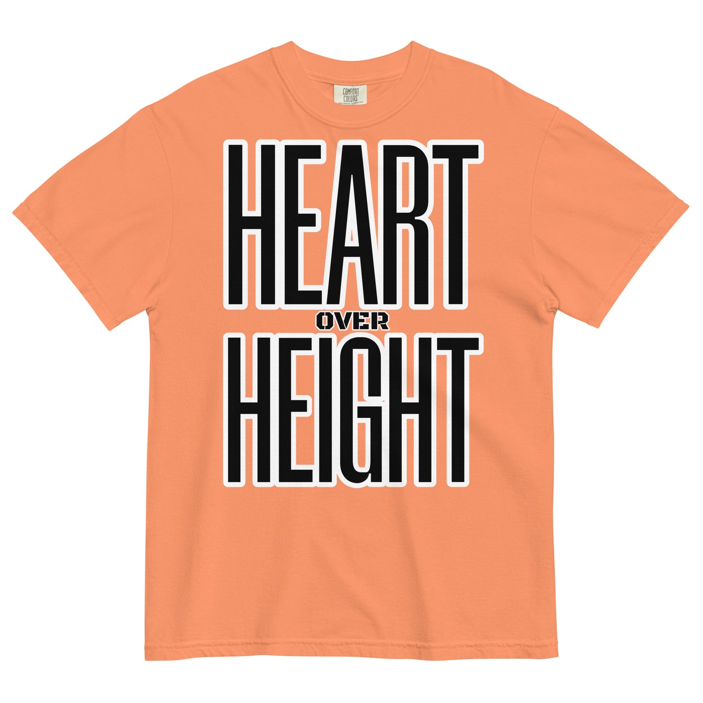 Heart Over Height Unisex garment-dyed heavyweight t-shirt