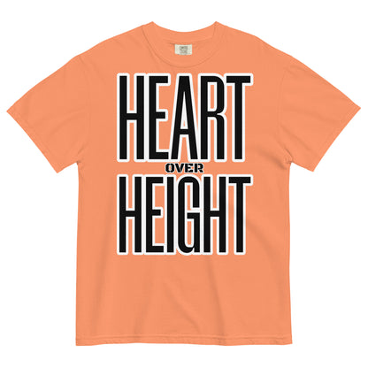 Heart Over Height Unisex garment-dyed heavyweight t-shirt