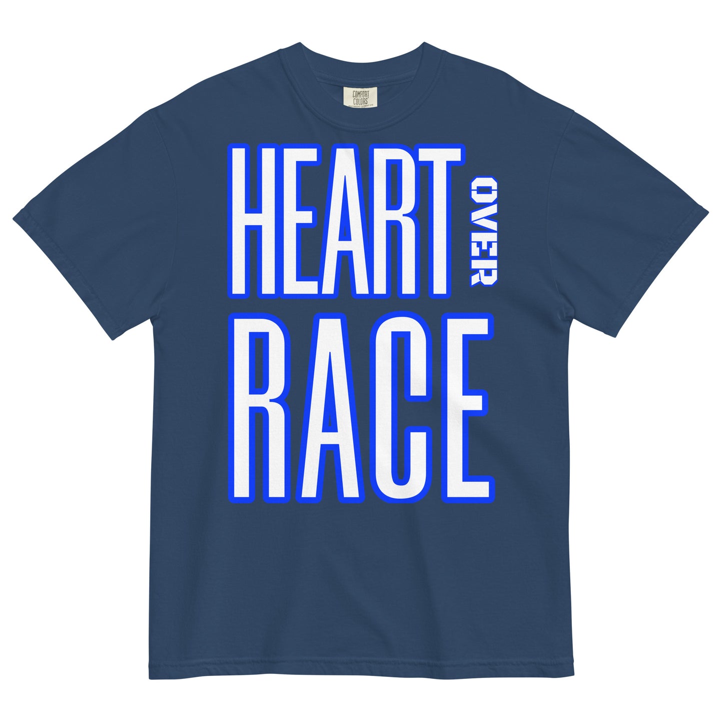 Heart Over Race Unisex garment-dyed heavyweight t-shirt