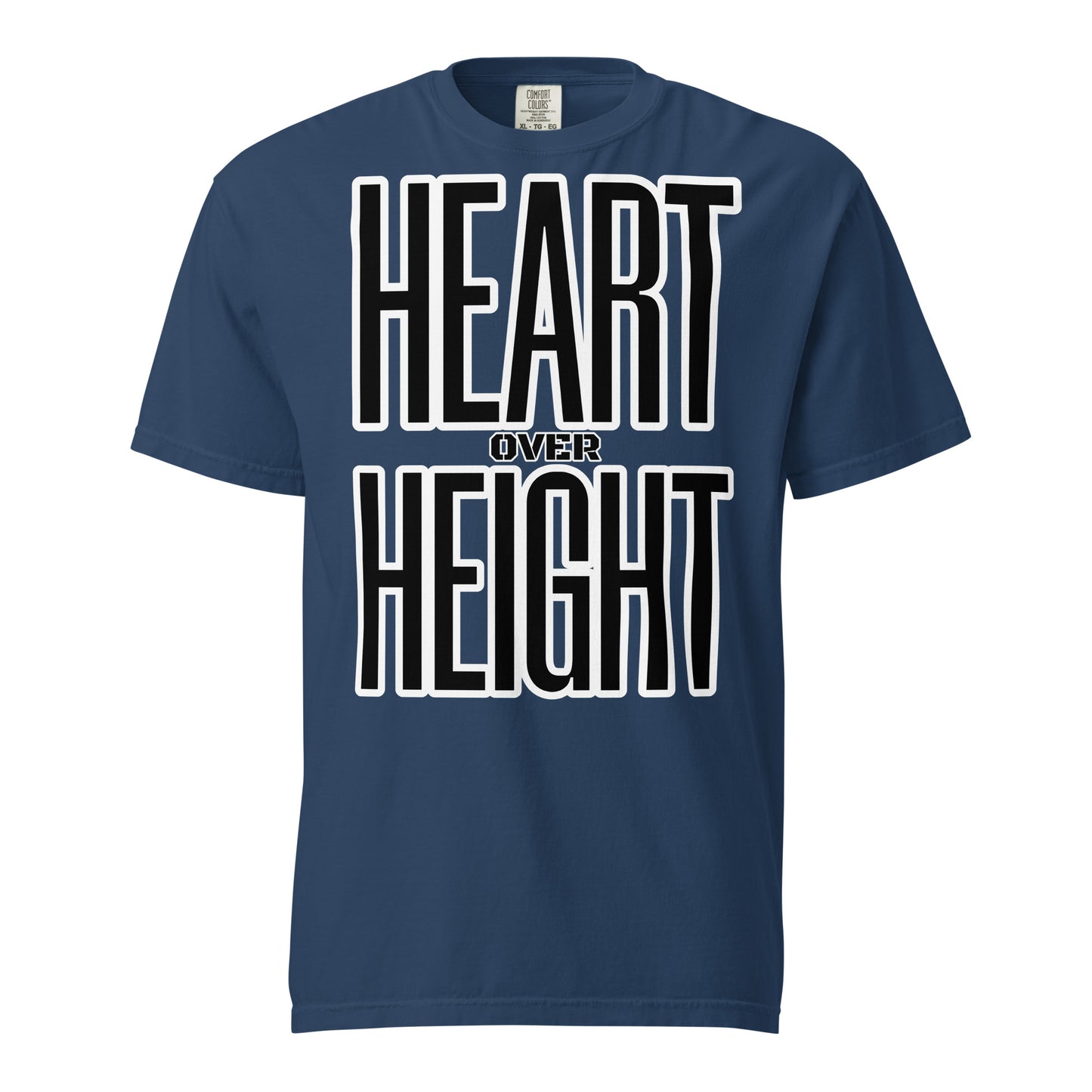 Heart Over Height Unisex garment-dyed heavyweight t-shirt