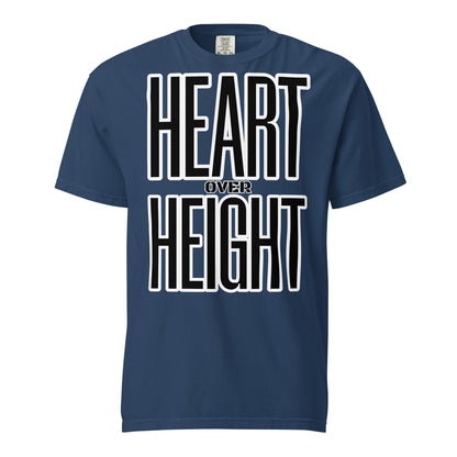 Heart Over Height Unisex garment-dyed heavyweight t-shirt
