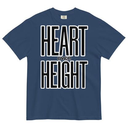 Heart Over Height Unisex garment-dyed heavyweight t-shirt