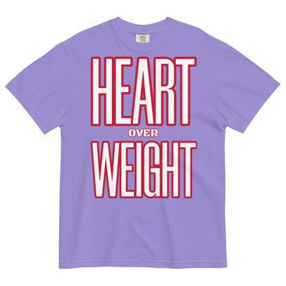 Heart Over Weight Unisex garment-dyed heavyweight t-shirt