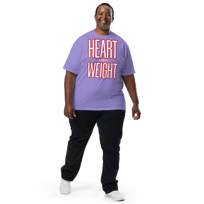 Heart Over Weight Unisex garment-dyed heavyweight t-shirt