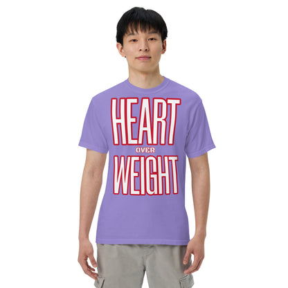 Heart Over Weight Unisex garment-dyed heavyweight t-shirt