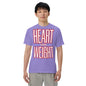 Heart Over Weight Unisex garment-dyed heavyweight t-shirt