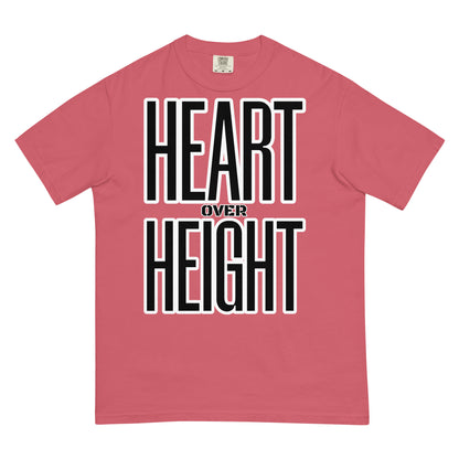 Heart Over Height Unisex garment-dyed heavyweight t-shirt