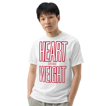 Heart Over Weight Unisex garment-dyed heavyweight t-shirt