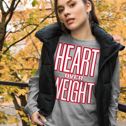 Heart Over Weight Unisex Long Sleeve Tee