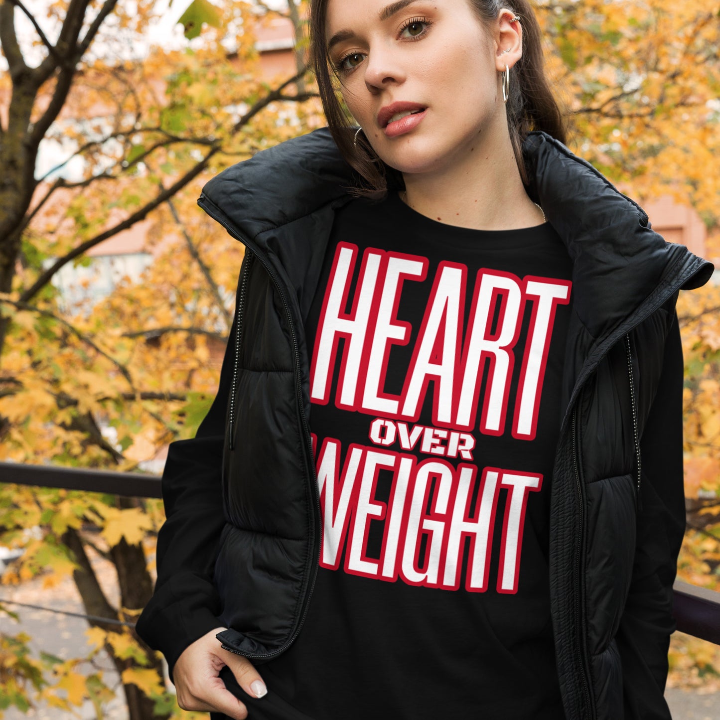 Heart Over Weight Unisex Long Sleeve Tee