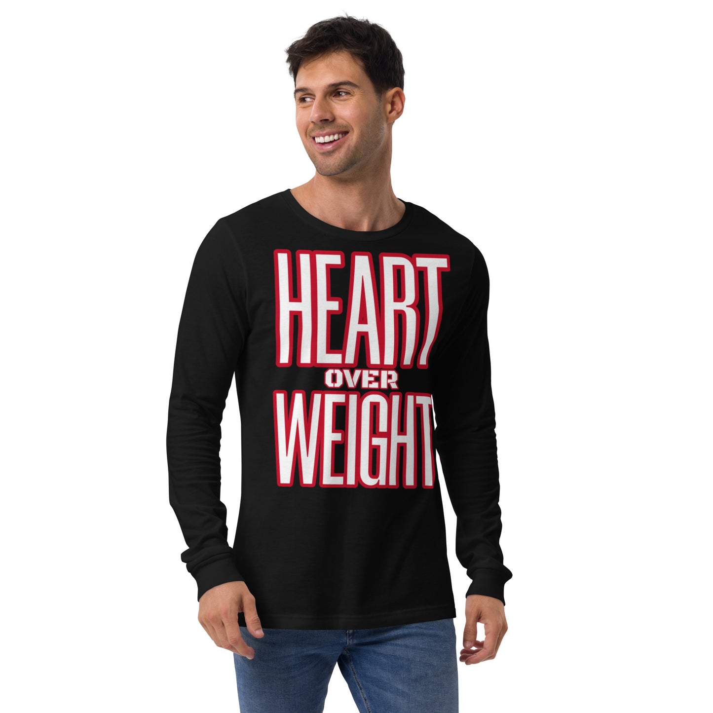 Heart Over Weight Unisex Long Sleeve Tee