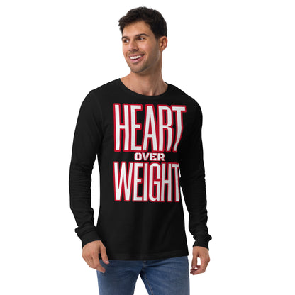 Heart Over Weight Unisex Long Sleeve Tee