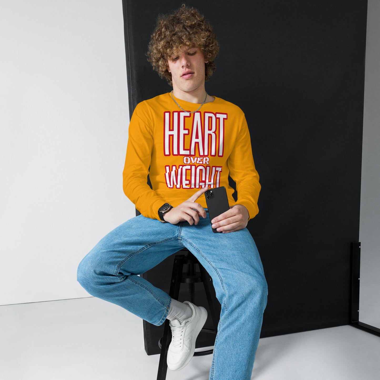 Heart Over Weight Unisex Long Sleeve Tee