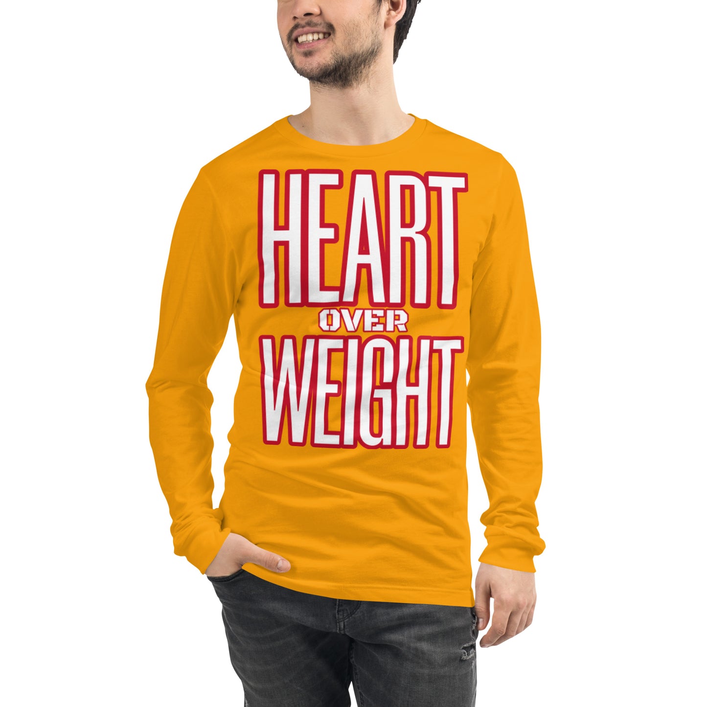 Heart Over Weight Unisex Long Sleeve Tee