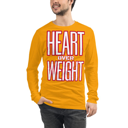 Heart Over Weight Unisex Long Sleeve Tee