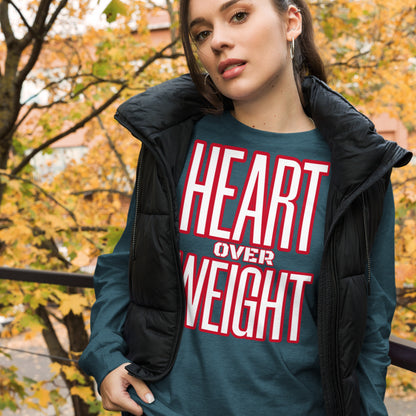 Heart Over Weight Unisex Long Sleeve Tee