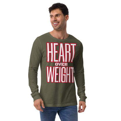 Heart Over Weight Unisex Long Sleeve Tee
