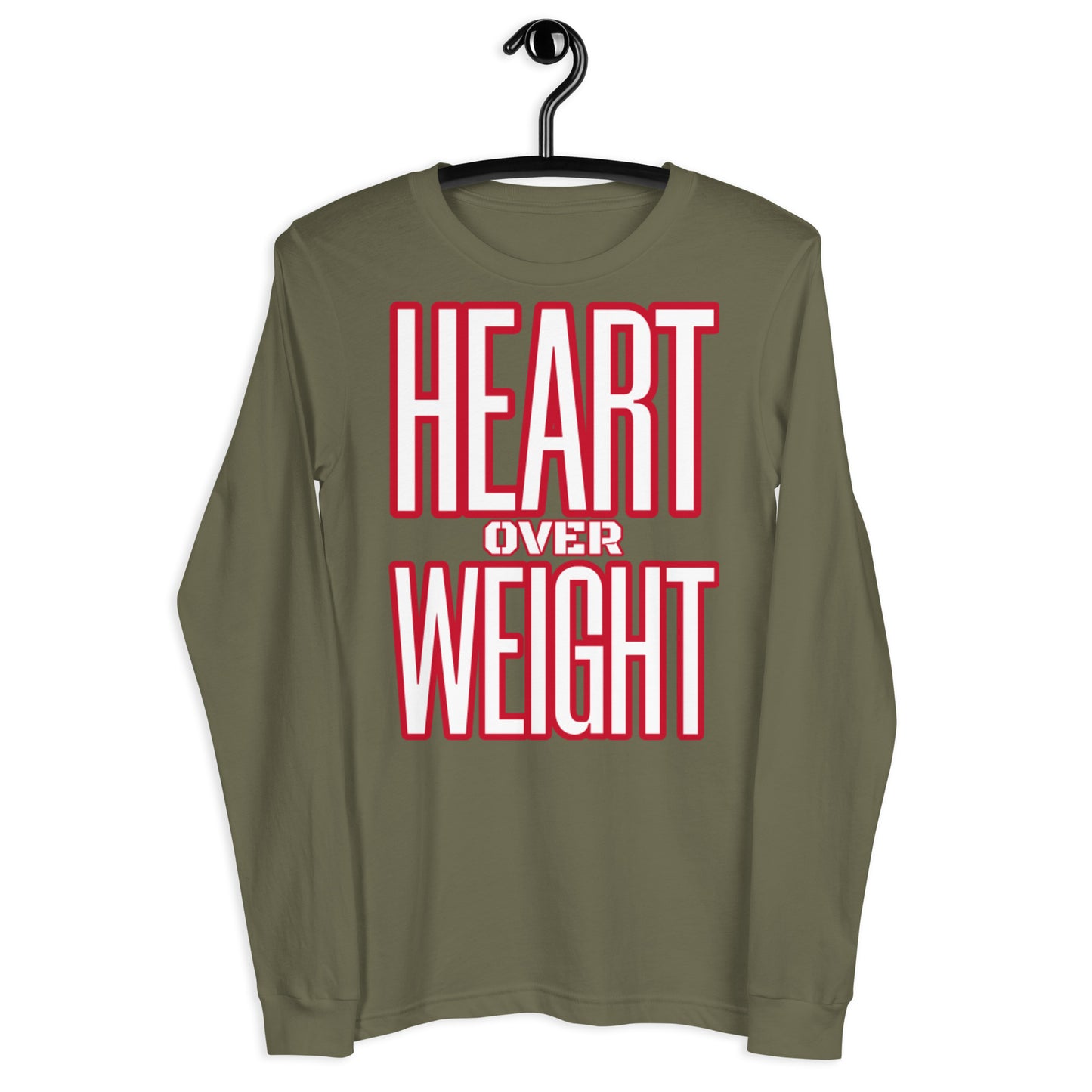 Heart Over Weight Unisex Long Sleeve Tee
