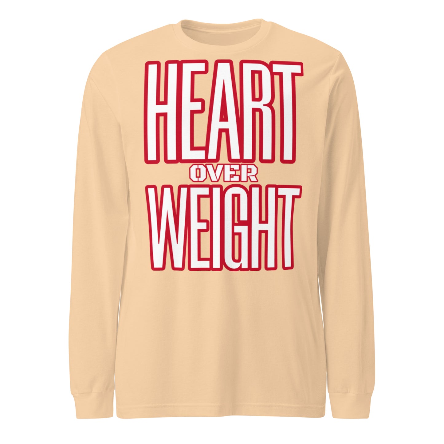 Heart Over Weight Unisex Long Sleeve Tee