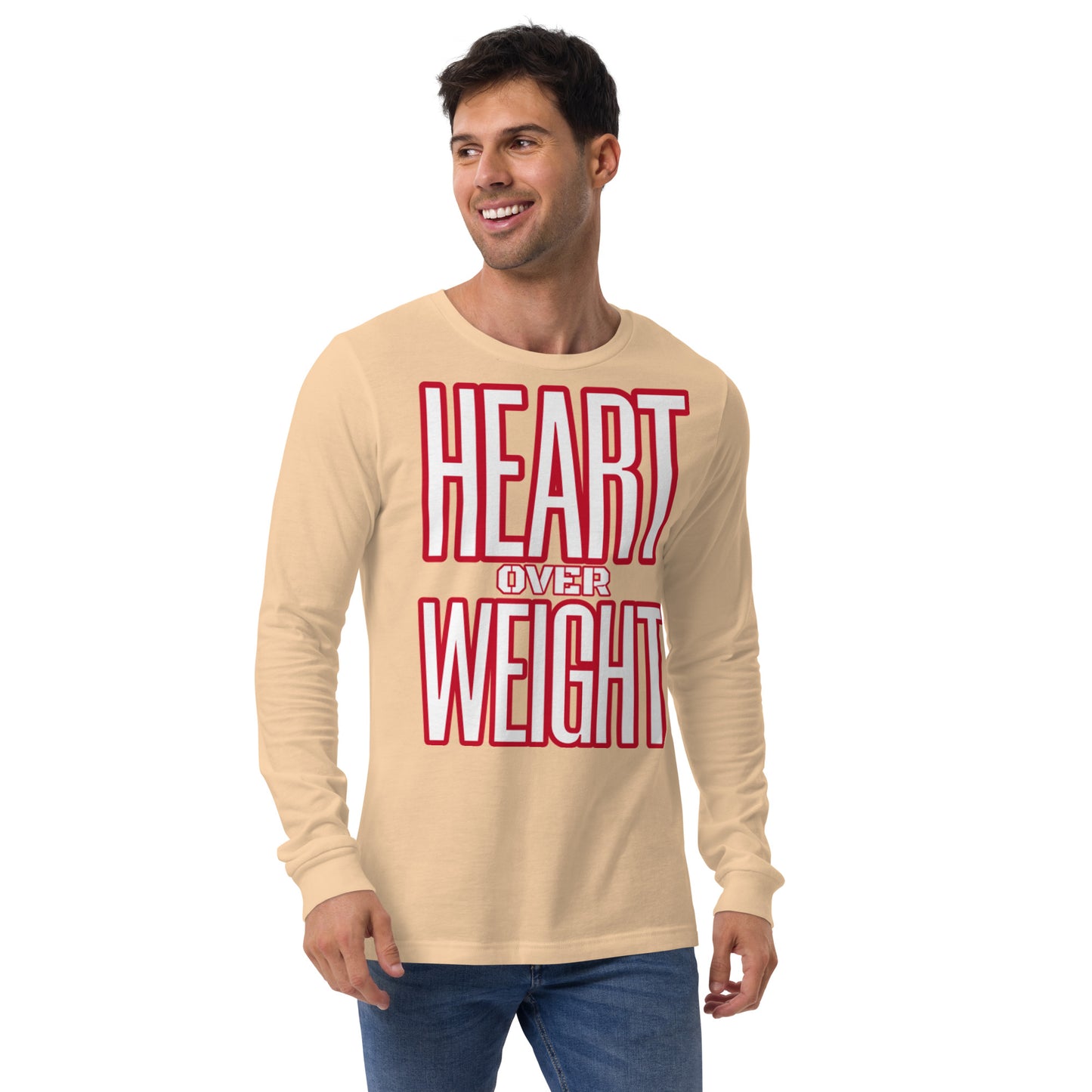 Heart Over Weight Unisex Long Sleeve Tee