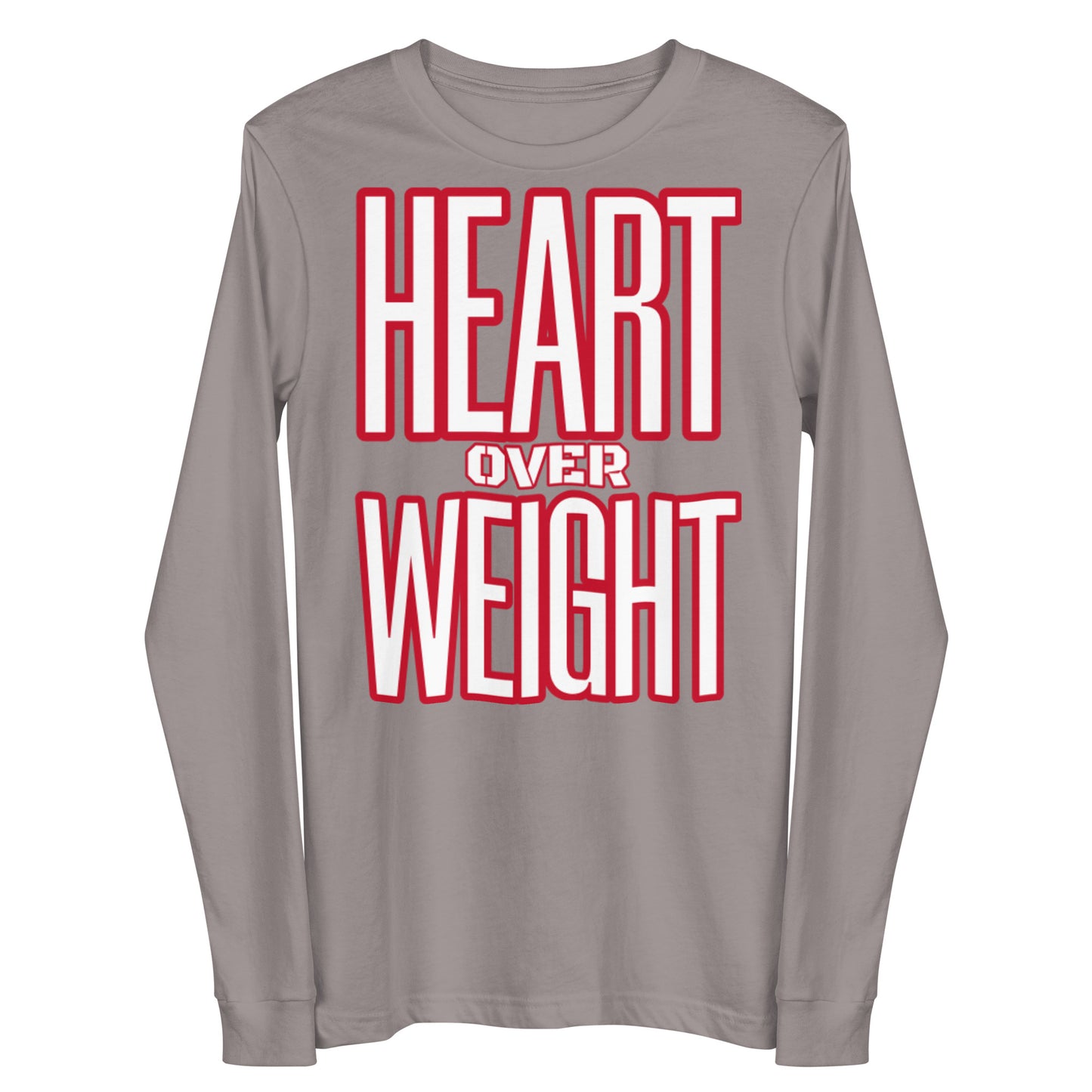 Heart Over Weight Unisex Long Sleeve Tee