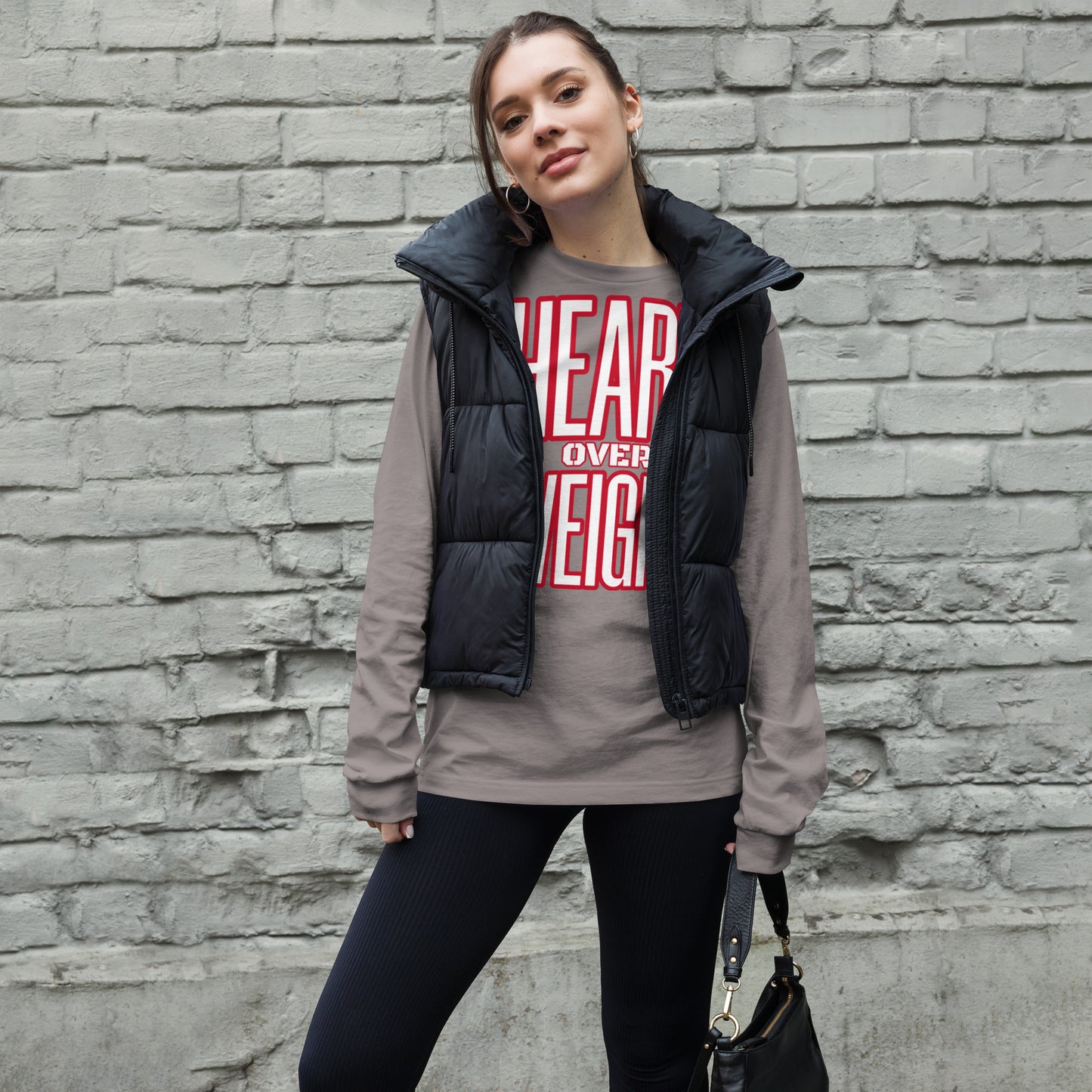 Heart Over Weight Unisex Long Sleeve Tee