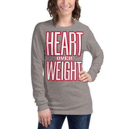 Heart Over Weight Unisex Long Sleeve Tee