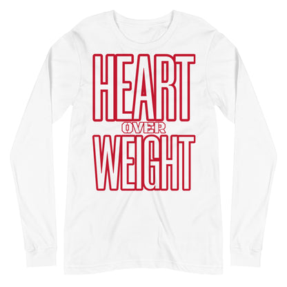 Heart Over Weight Unisex Long Sleeve Tee